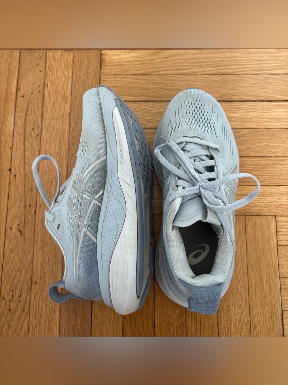 ASICS Gel-Kayano 33 wide blue running shoes